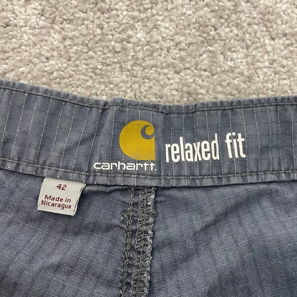 Carhartt Cargo Shorts Mens 42 Force Broxton Grey Ripstop Relaxed Fit